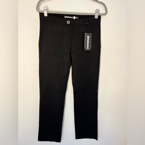 Betabrand Black Straight Leg Yoga Dress Pants - M